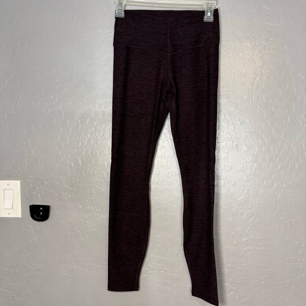 Fabletics Cozy Heather High-Waisted Leggings Deep Plum Purple Size Small S⁠